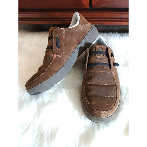 STIO Colter Men's Size 10.5 Low Top Brown Suede Slip-On Comfort Shoes - Picture 8 of 8